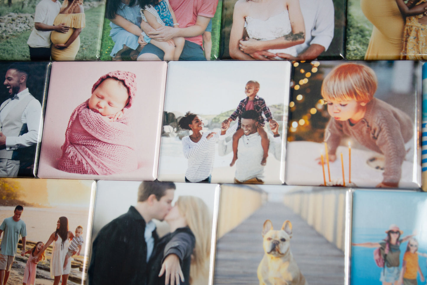 Set of 9 Custom Photo Magnets